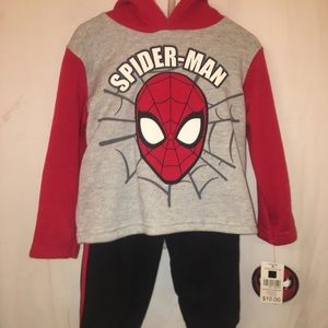 Two piece Spider-man hoodie and sweatpants